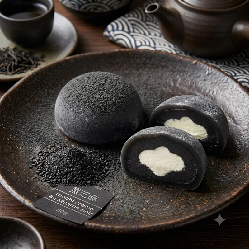 Cream Daifuku Sésame noir (1pc)
