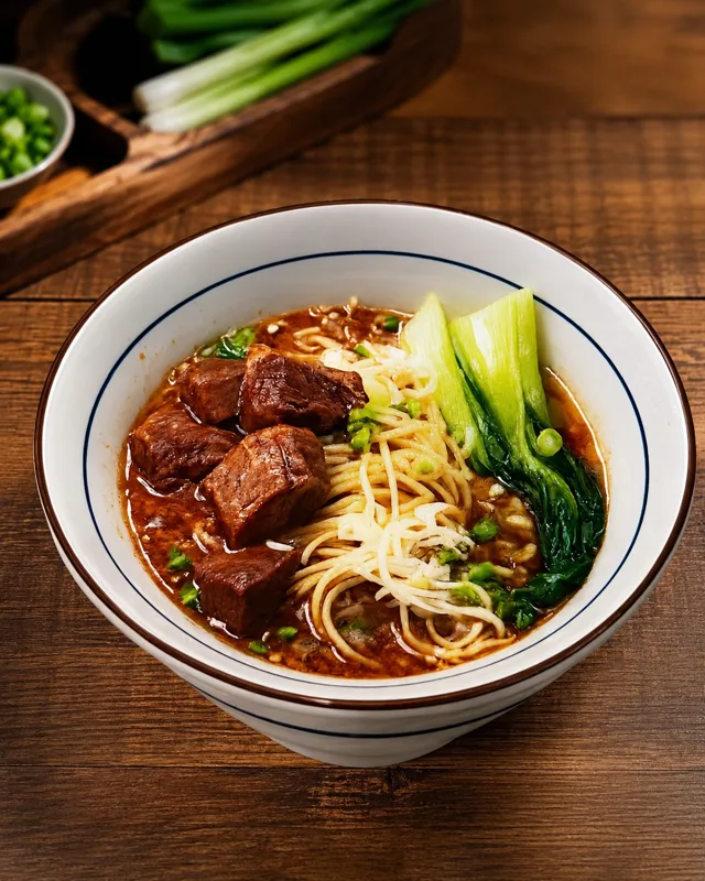 137.Soupe de nouilles au bœuf braisé 红烧牛肉面