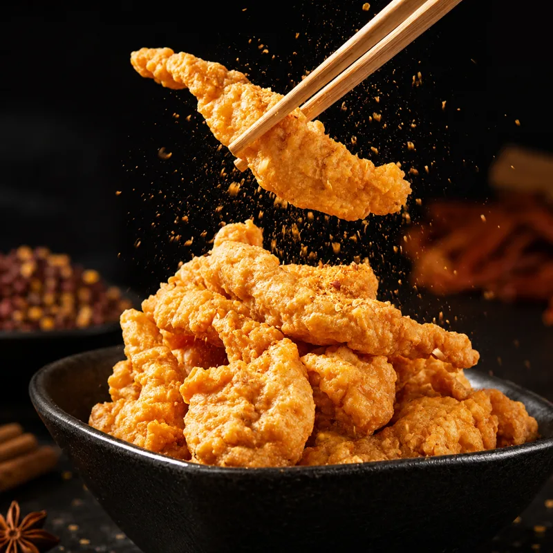 15.poulet croustillant (petite entrée)小酥肉(小前菜)