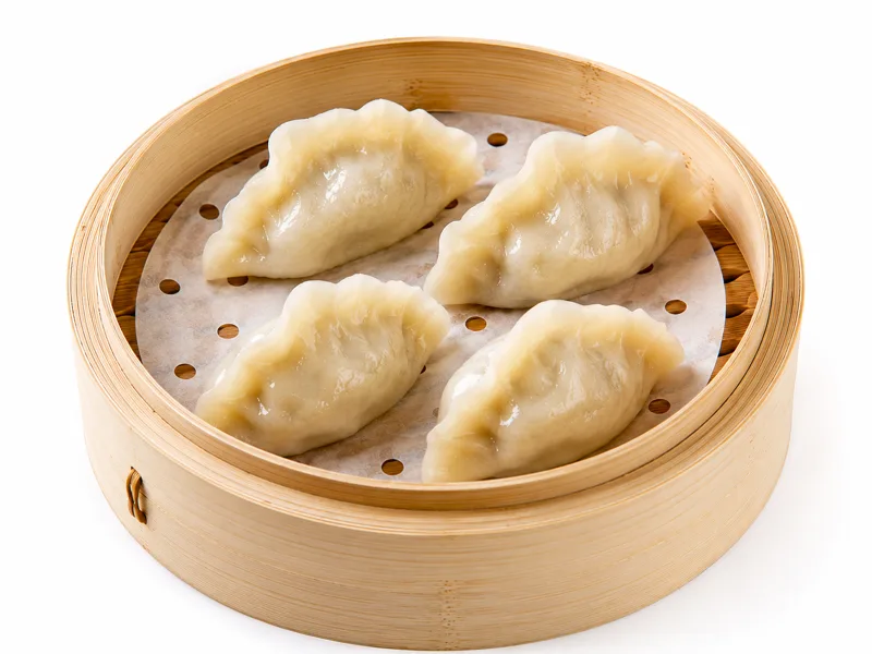 71 Raviolis frais maison à la vapeur ( 4psc )蒸饺4个