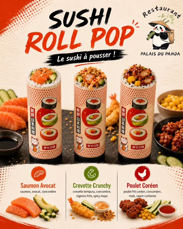 SUSHI ROLL POP Poulet Coréen