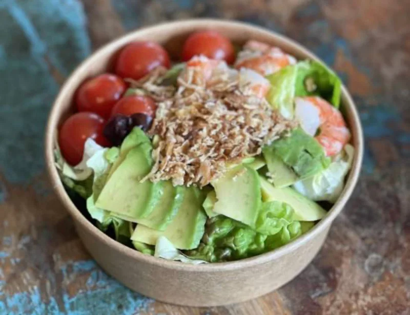 Salade aux crevettes