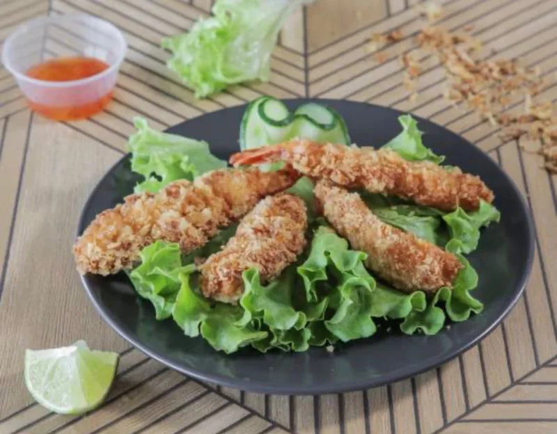 Crevettes tempura x4