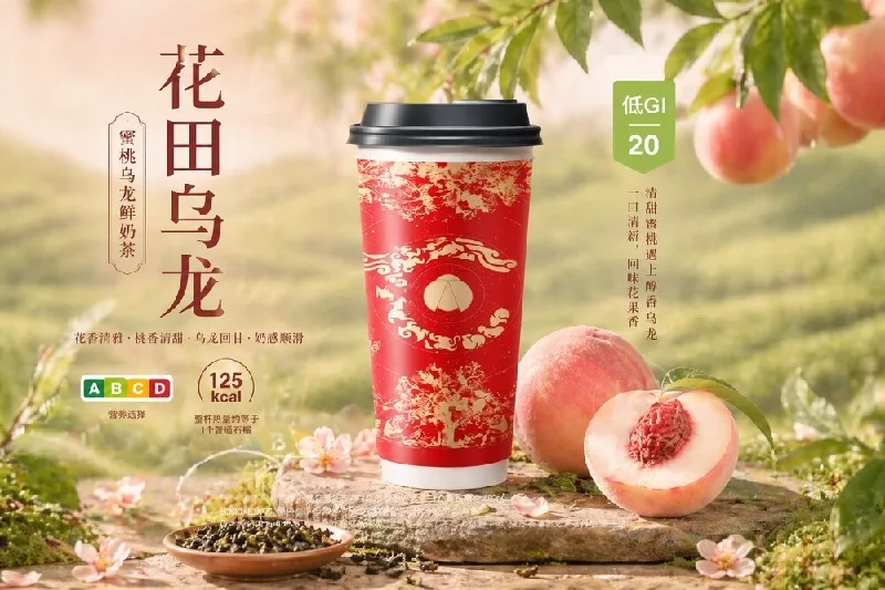 Latte Oolong alla Pesca