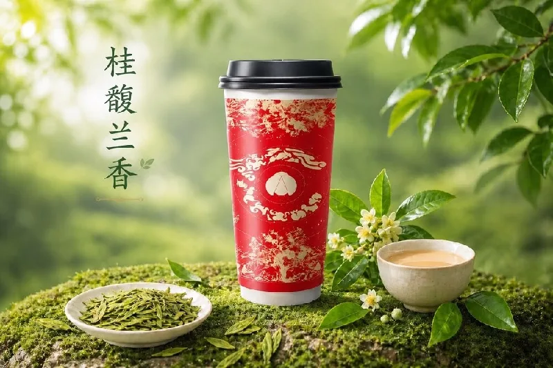 Latte Longjing e Osmanthus