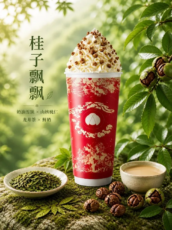 Latte Longjing con crema